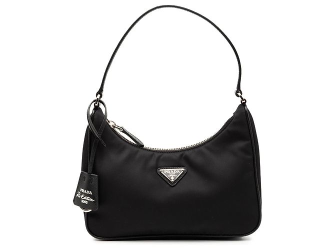 Bolso de hombro Prada Re Nylon Re Edition 2005 Negro