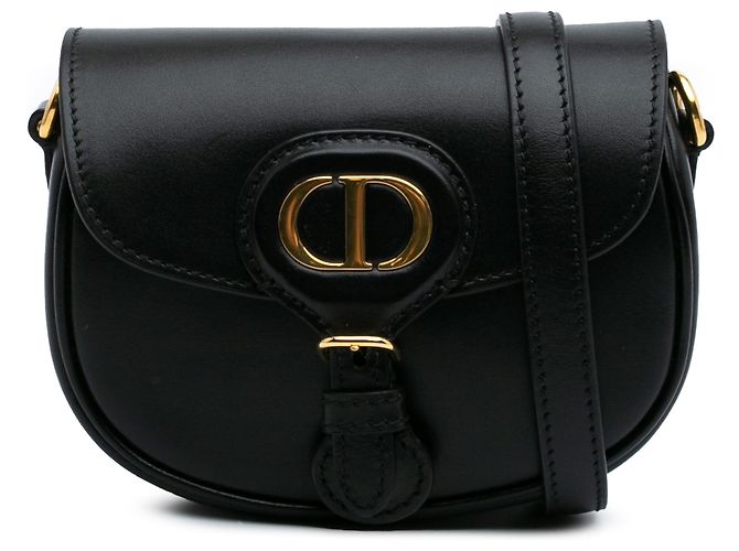 Borsa a tracolla Bobby Micro in pelle di vitello nera Dior Nero