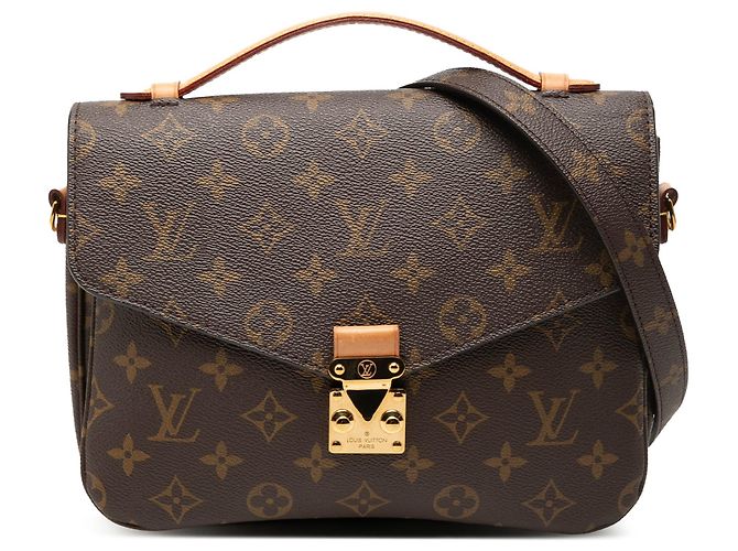 Borsa Louis Vuitton Monogram Pochette Metis marrone