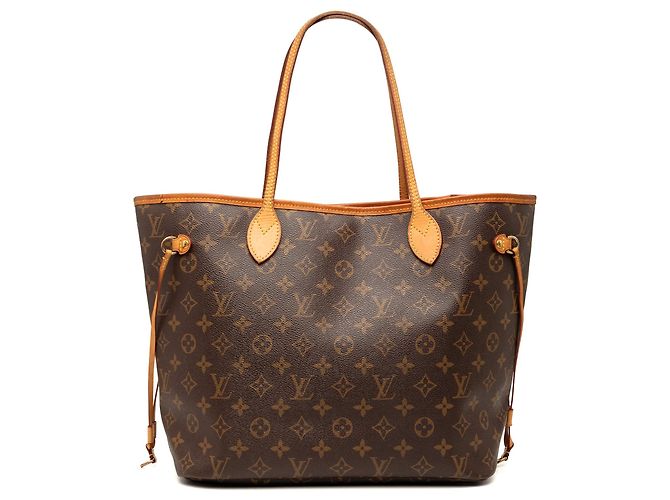 Borsa Tote Louis Vuitton Monogram Neverfull MM Marrone