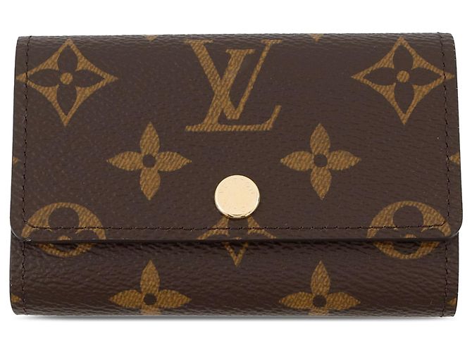Brown Louis Vuitton Monogram 6 Key Holder