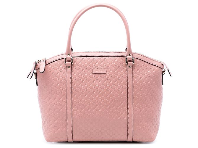 Borsa a tracolla a cupola Gucci Large Microguccissima rosa
