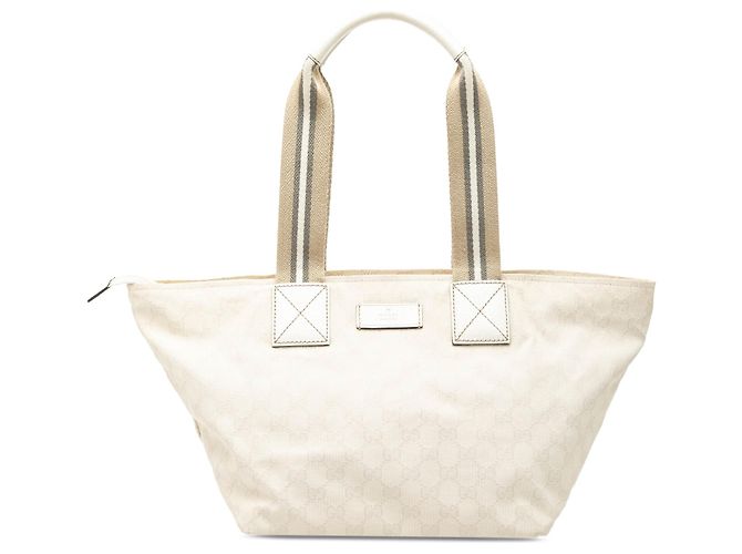 Sac Tote Gucci GG Canvas Web Marron