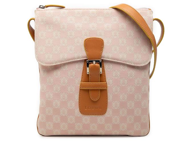 Borsa a tracolla LOEWE Anagram Canvas Rosa