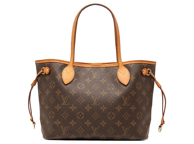 Borsa Tote Louis Vuitton Monogram Neverfull PM Marrone
