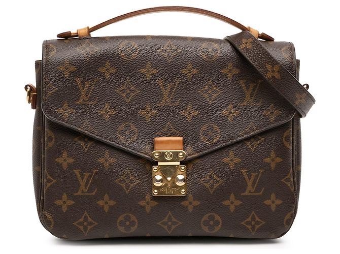 Borsa Louis Vuitton Monogram Pochette Metis Marrone