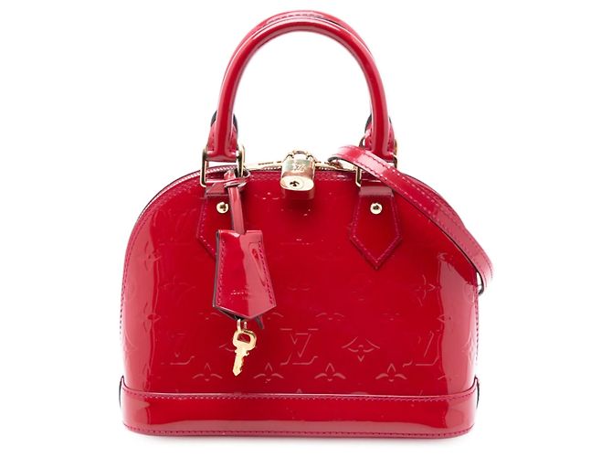 Bolso Louis Vuitton Monogram Vernis Alma BB rojo Roja