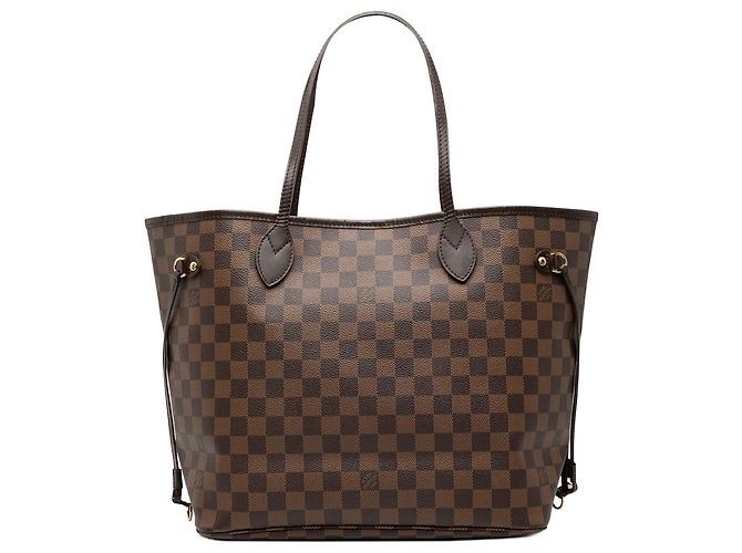 Borsa Tote Louis Vuitton Damier Ebene Neverfull MM Marrone