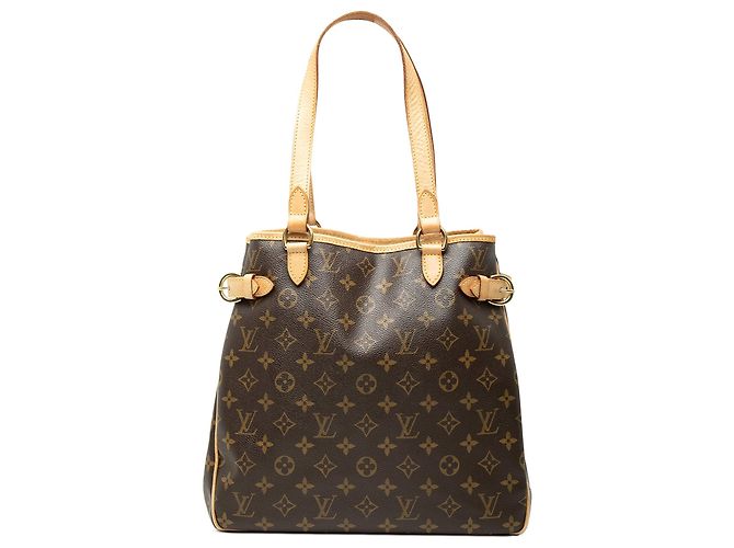 Borsa Tote Verticale Louis Vuitton Monogram Batignolles marrone