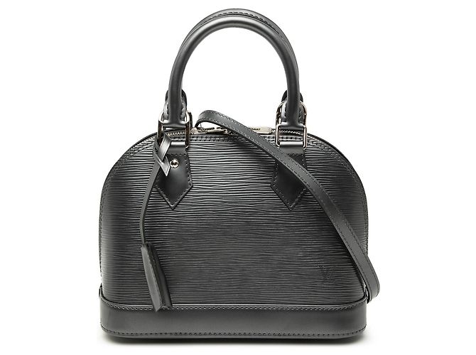 Borsa Louis Vuitton Epi Alma BB Satchel Nera Nero