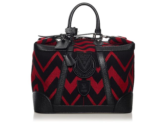 Borsa da viaggio Red Louis Vuitton Grimaud Vail Blanket Rosso