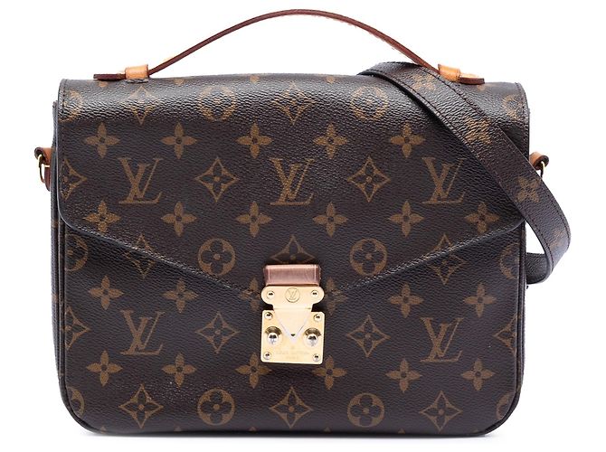 Borsa Louis Vuitton Monogram Pochette Metis Marrone