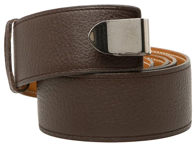 Hermès Clemence Gürtel Braun 