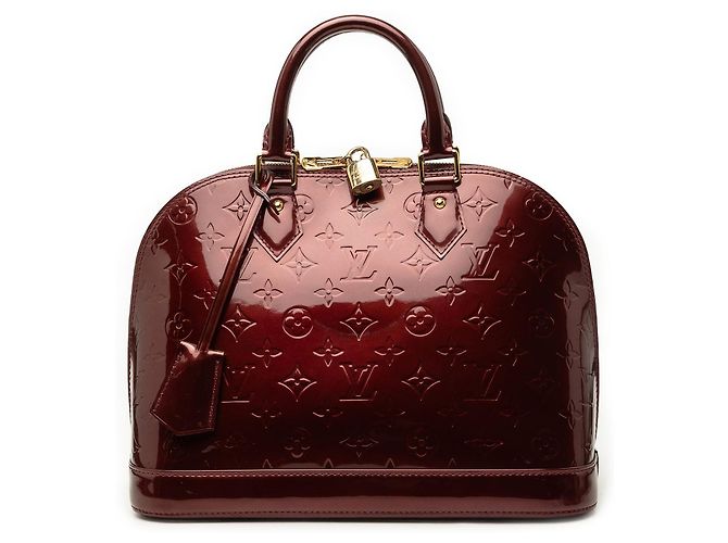 Louis Vuitton Monogram Vernis Alma PM Handtasche rot