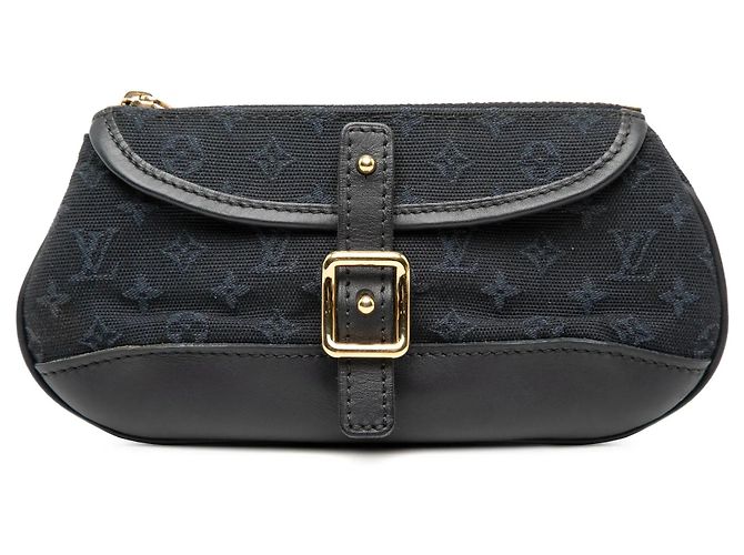 Pouch Louis Vuitton Monogram Mini Lin Anne Sophie Blu