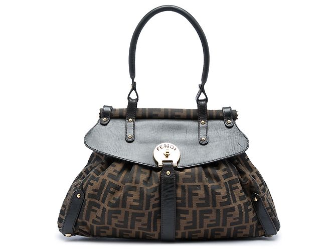 Fendi Medium Zucca Canvas Magic Handtasche Braun