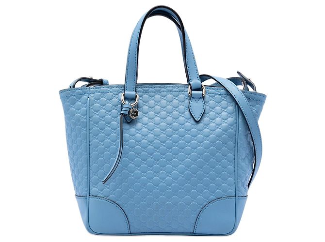 Borsa Gucci Bree Small Microguccissima Blu