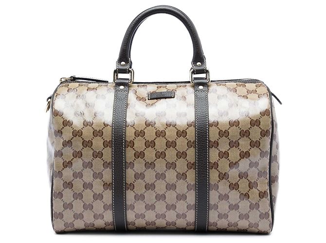 Borsa Boston Gucci Medium GG Crystal Joy Beige