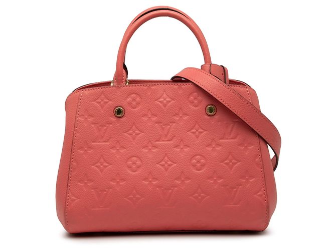 Borsa Satchel Louis Vuitton Monogram Empreinte Montaigne BB Rosa