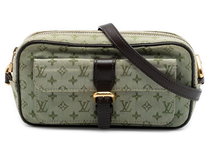 Borsa a tracolla Louis Vuitton Monogram Mini Lin Juliette MM Verde