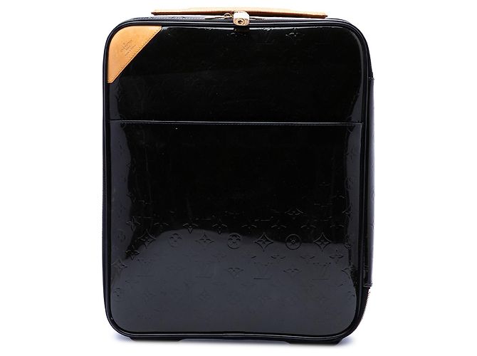 Borsa da viaggio Louis Vuitton Monogram Vernis Pegase 45 Nera Nero