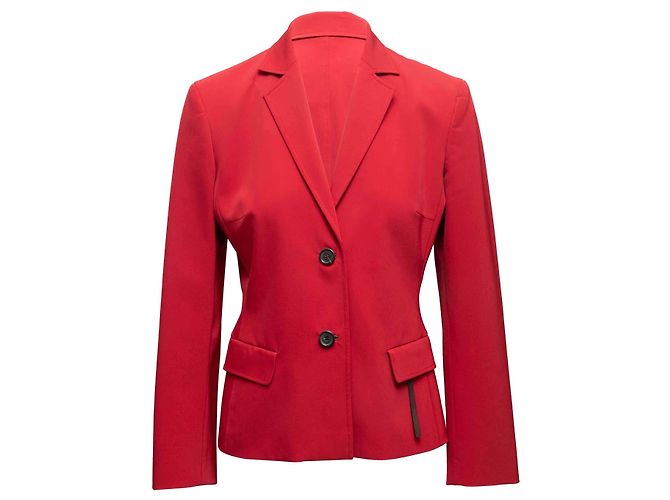 Blazer entallado Prada rojo talla IT 44 Roja