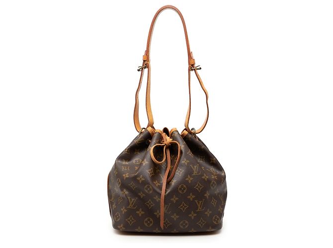 Borsa a secchiello Louis Vuitton Monogram Petit Noe Marrone