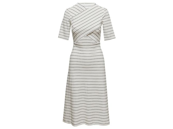 Autre Marque Vestido a rayas Rosetta Getty White & Black Talla US S Blanco