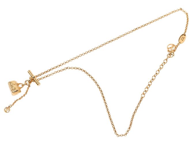 Collana LV Speedy Louis Vuitton placcata oro D'oro