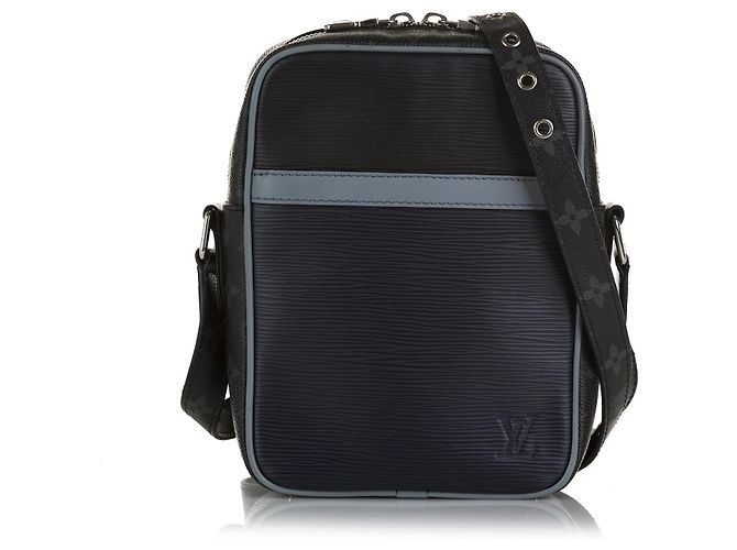 Borsa a tracolla Louis Vuitton Epi Monogram Danube PM Blue