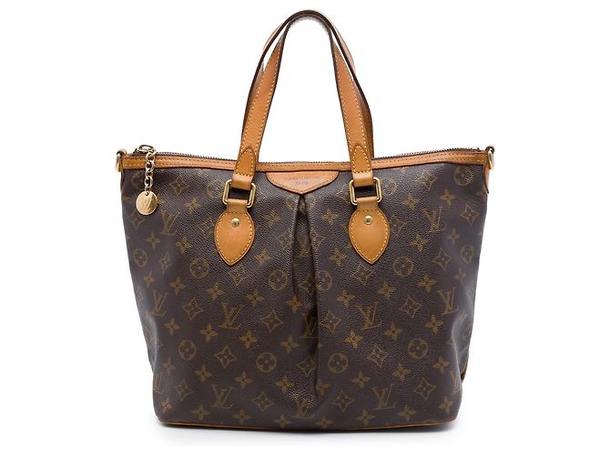 Borsa Satchel Louis Vuitton Monogram Palermo PM Marrone