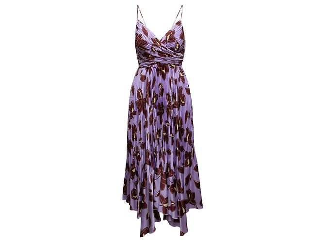 Jonathan Simkhai Kleid mit Blumenprint in Lila & Multicolor Größe US 2