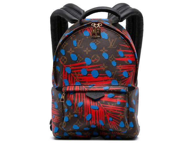 Louis Vuitton Monogram Jungle Dots Palm Springs PM Rucksack Braun