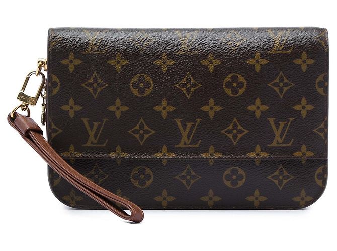 Borsa a pochette Louis Vuitton Monogram Orsay Marrone
