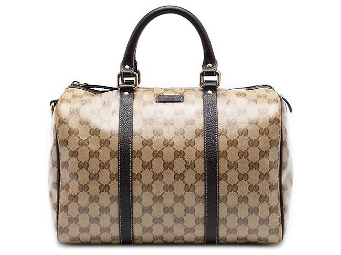 Bolso Boston Gucci Medium GG Crystal Joy Beige