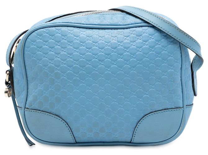 Borsa a tracolla Gucci Mini Microguccissima Bree Blu