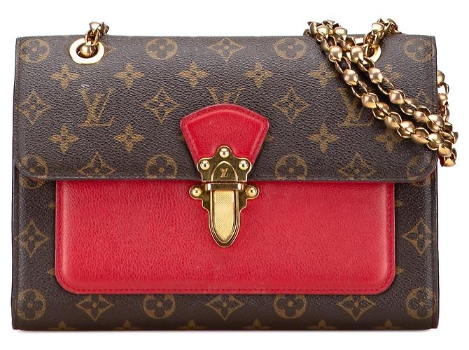 Borsa a tracolla Louis Vuitton Monogram Victoire Marrone