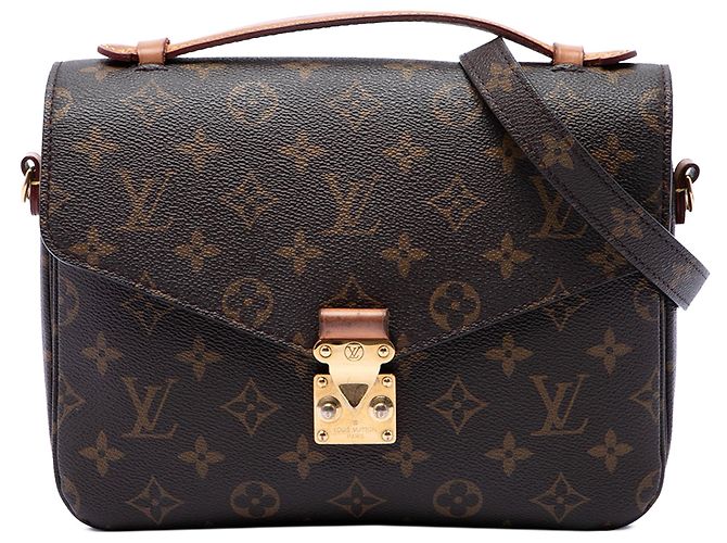 Sac à main Louis Vuitton Monogram Pochette Metis Marron