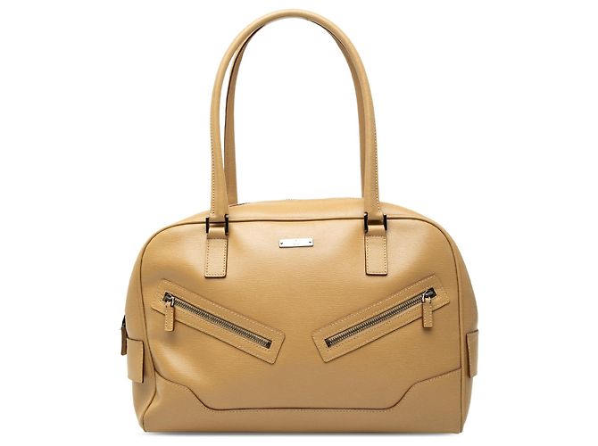 Bolsa Gucci em couro de bezerro bege