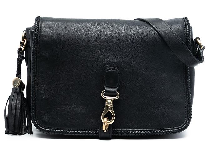 Borsa a tracolla Marrakech in pelle nera Gucci Nero