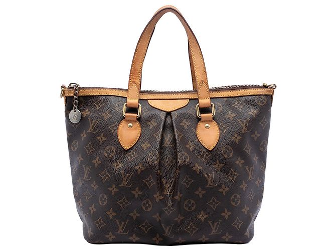 Borsa Satchel Louis Vuitton Monogram Palermo PM Marrone