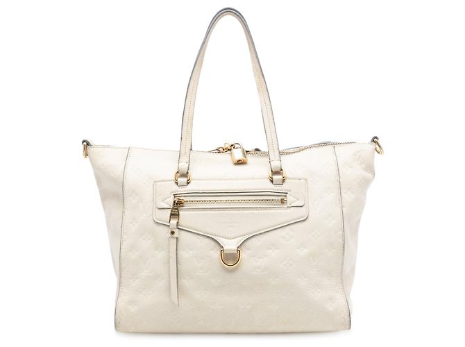 Borsa Satchel Louis Vuitton Monogram Empreinte Lumineuse PM Marrone