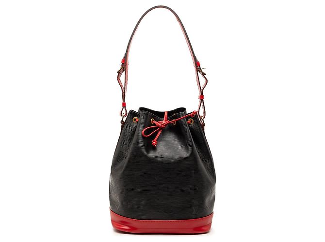 Borsa a secchiello Louis Vuitton Epi Bicolor Noe GM Nera Nero