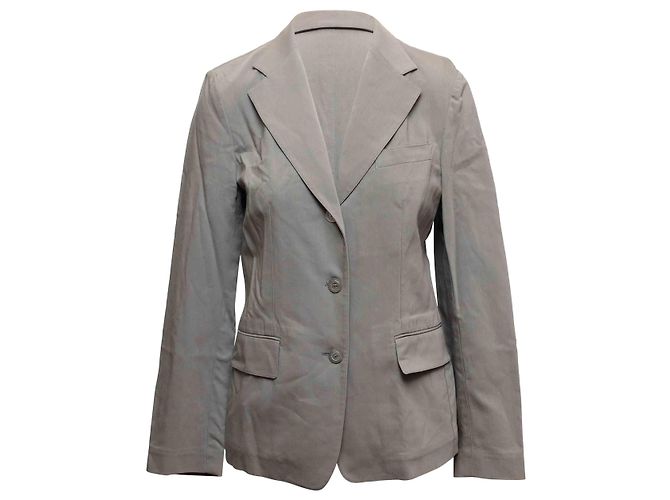 Grey Gucci Cotton-Blend Blazer Size IT 42