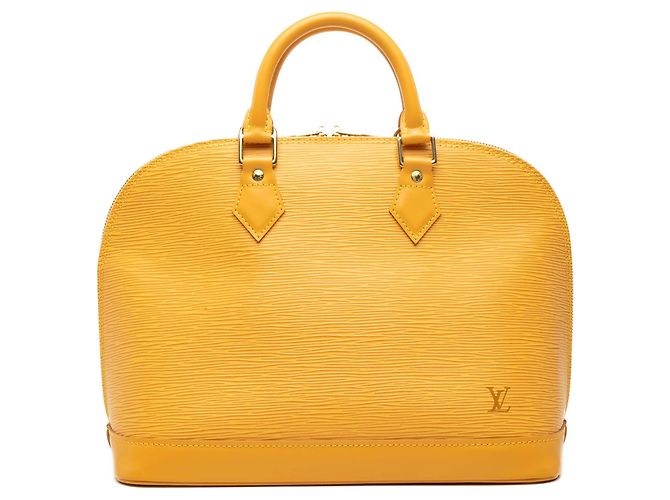Borsa Louis Vuitton Epi Alma PM Gialla Giallo