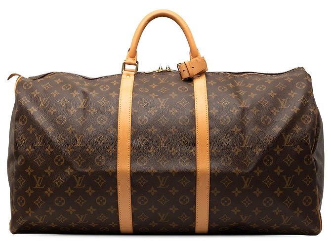 Saco de Viagem Louis Vuitton Monogram Keepall 60 Castanho Marrom