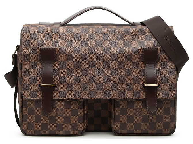 Borsa Broadway Louis Vuitton Damier Ebene Marrone