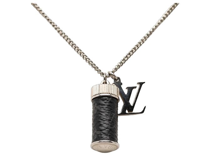 Collana con ciondoli Monogram Eclipse in ottone nero Louis Vuitton