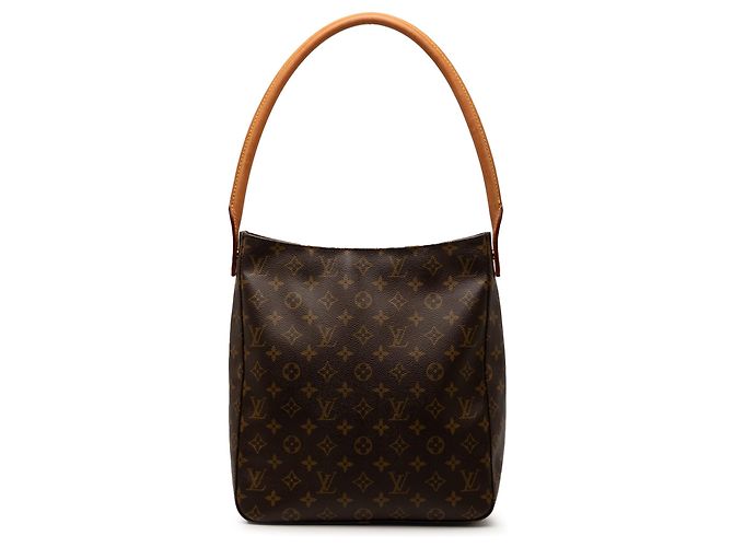 Borsa a tracolla Louis Vuitton Monogram Looping GM Marrone