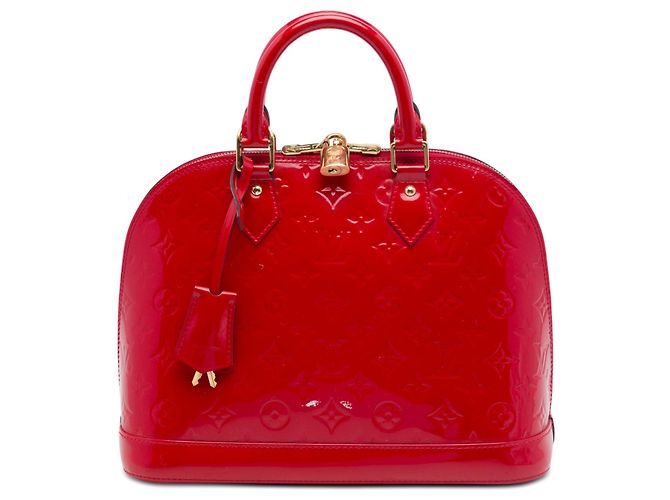 Borsa Louis Vuitton Monogram Vernis Alma PM rossa Rosso